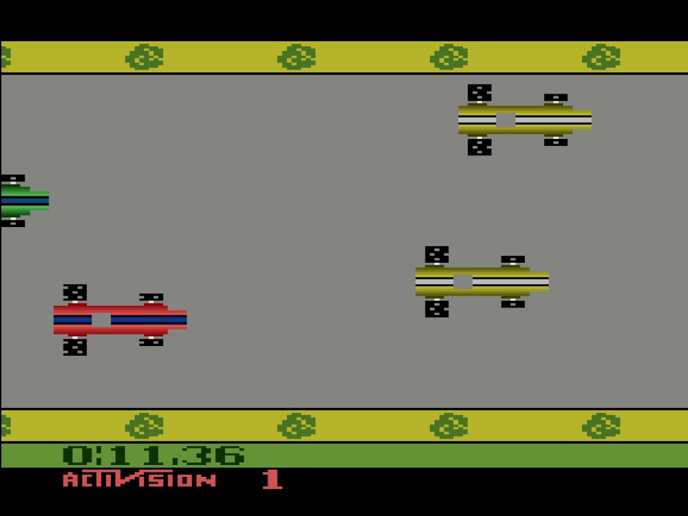 Gameplay of Grand Prix for Atari 2600